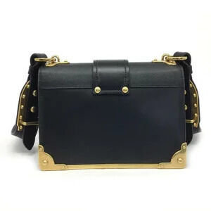 Prada Cahier Black Leather Bag Shoulder